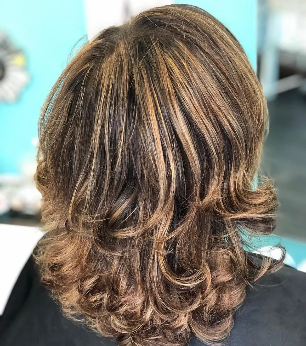 Corte en capas con mechas