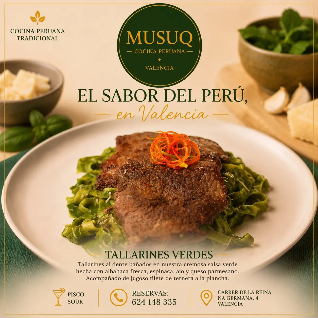 Tallarines verdes publicados por Musuq