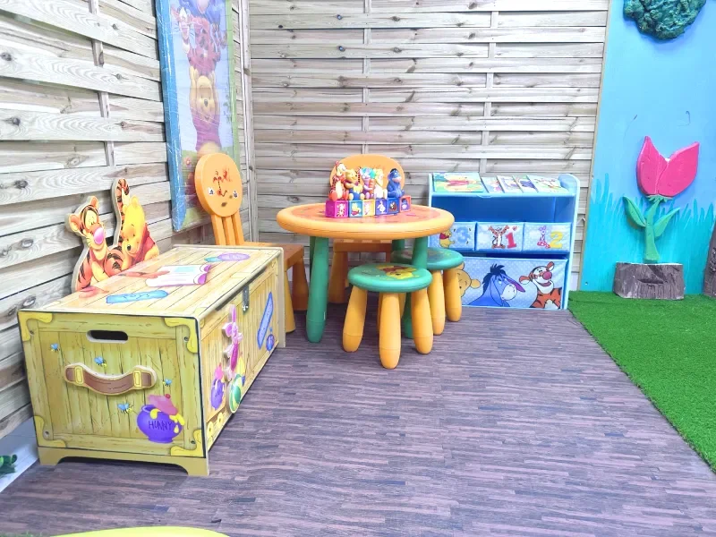 Zona de celebración y juegos de PequeTribu Park
