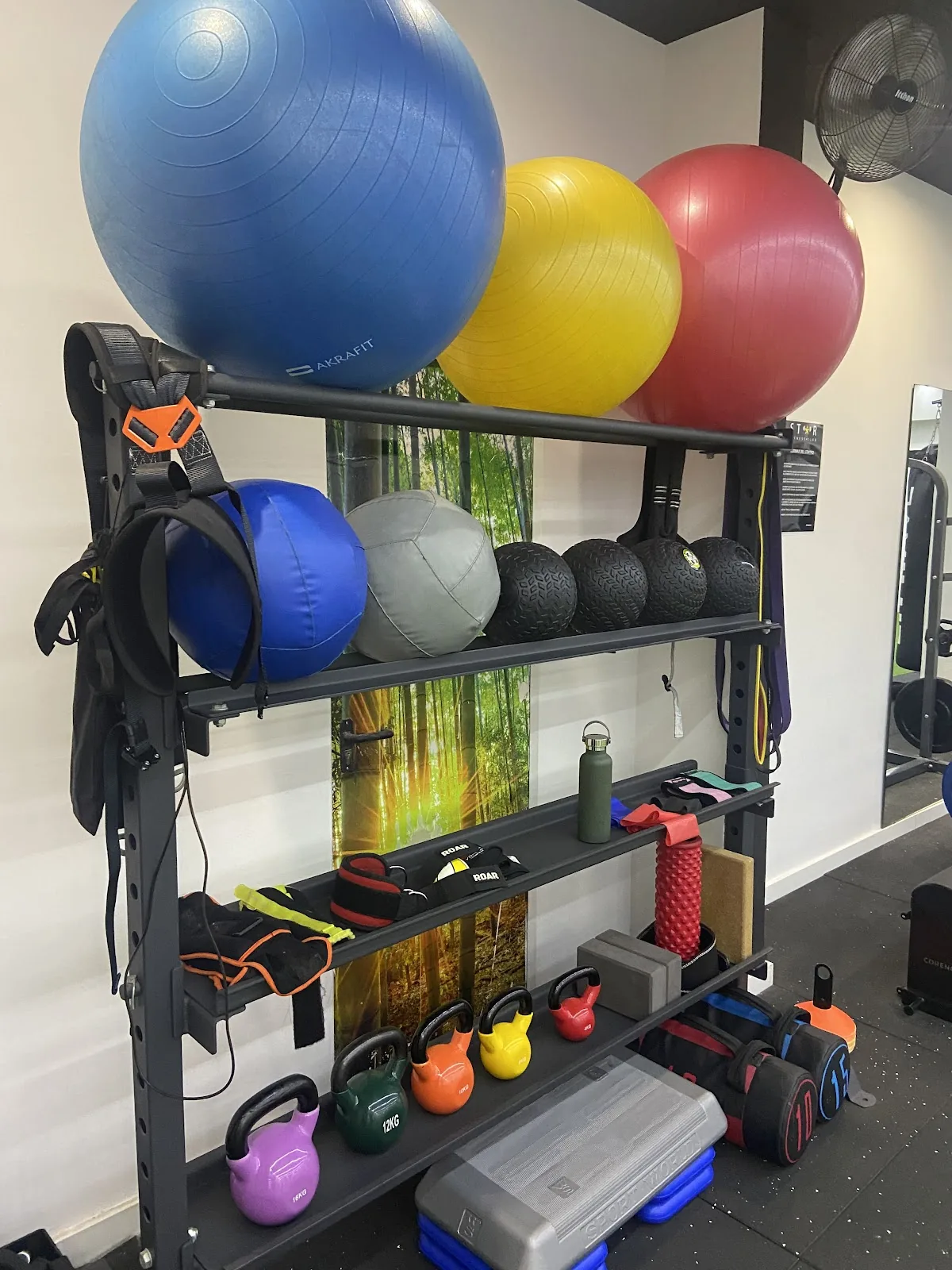 Balones y material de trabajo