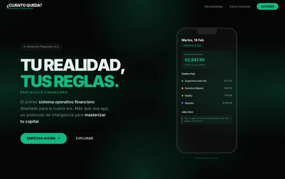 Cuánto me queda, la app