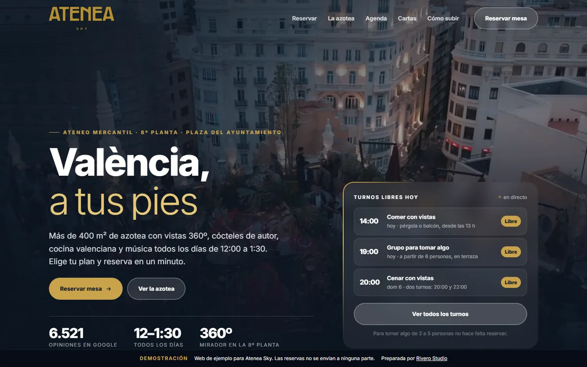 Atenea Sky: Rooftop · València