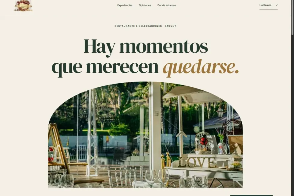 El Mirador de Sagunto: Hostelería · Sagunt