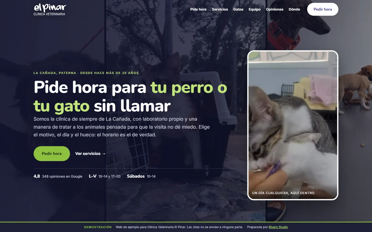 Clínica Veterinaria El Pinar: Veterinaria · La Cañada, Paterna
