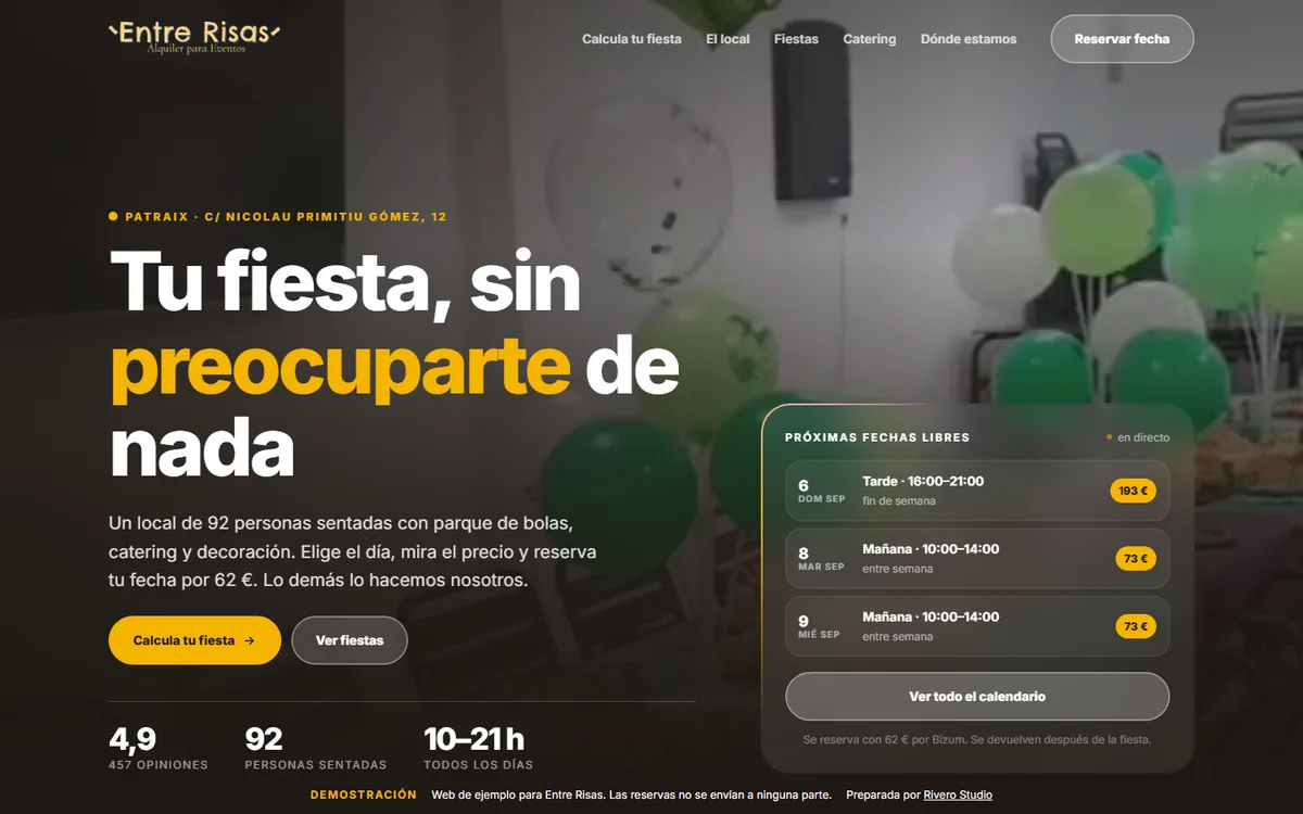 Entre Risas: Local de eventos · València