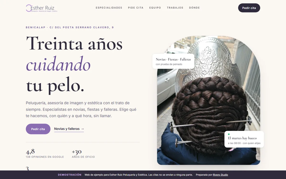 Esther Ruiz Peluquería y Estética: Peluquería y estética · València