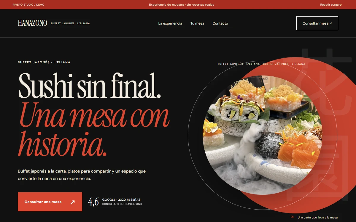 HANAZONO · Eliana: BUFFET JAPONÉS · L’ELIANA