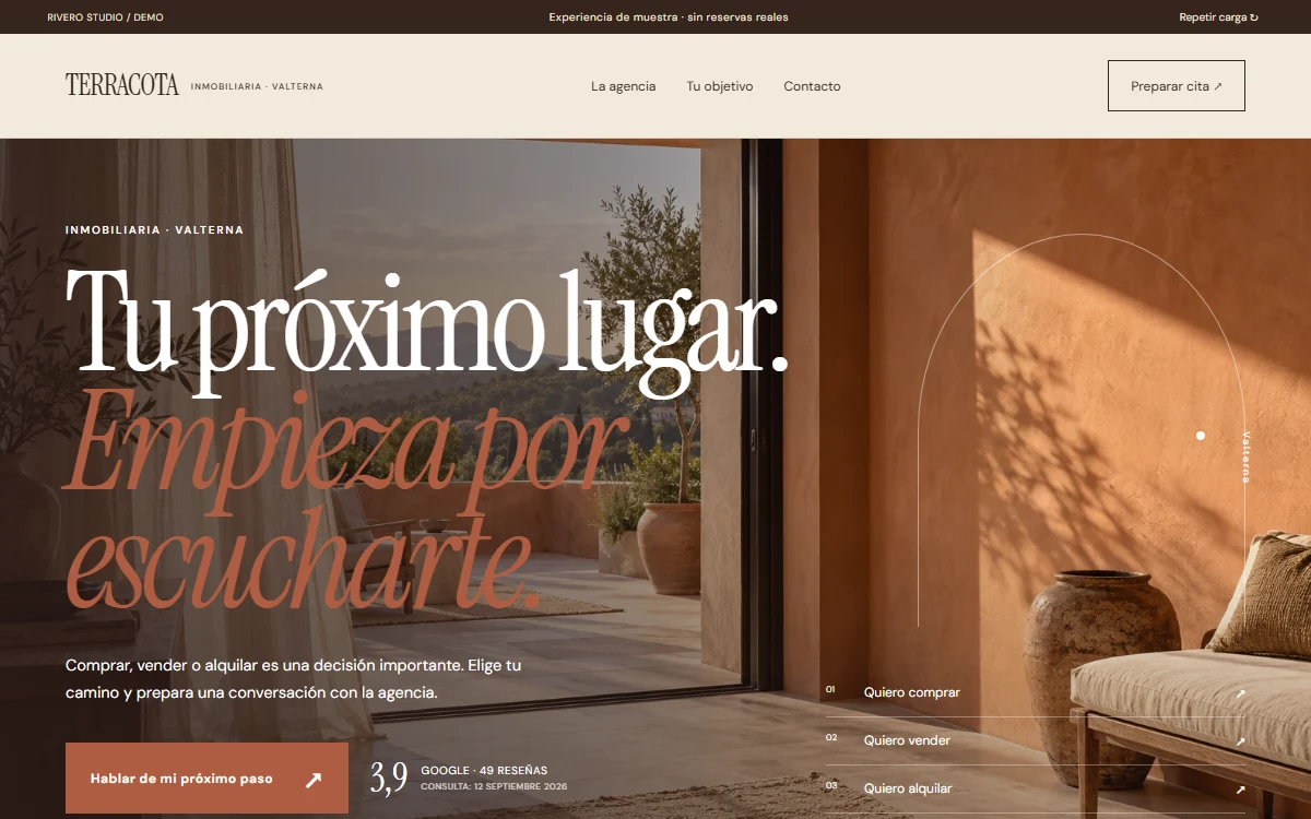 Inmobiliaria Terracota: INMOBILIARIA · VALTERNA