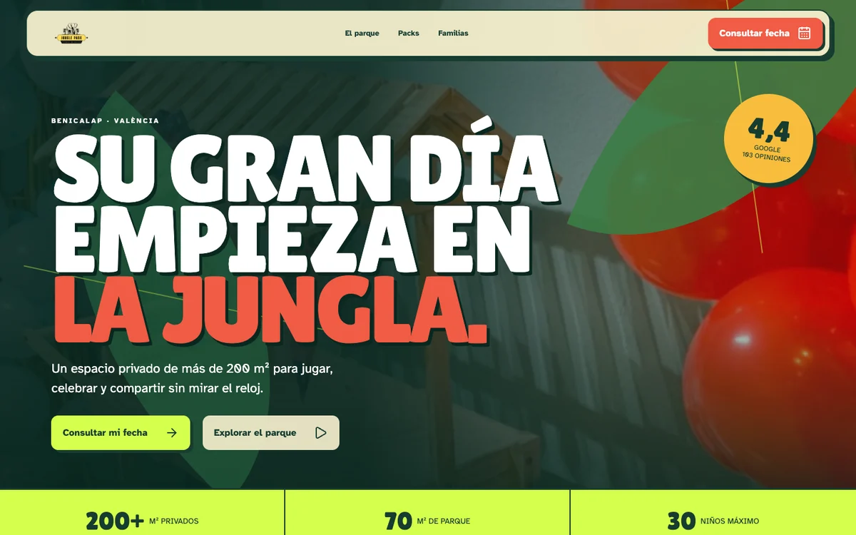 Jungle Park Valencia: Sala de celebraciones · Benicalap