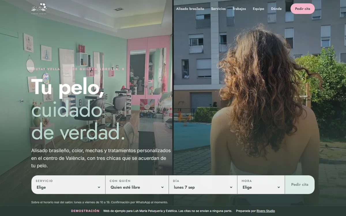 Luh María Peluquería y Estética: Peluquería y estética · Ciutat Vella