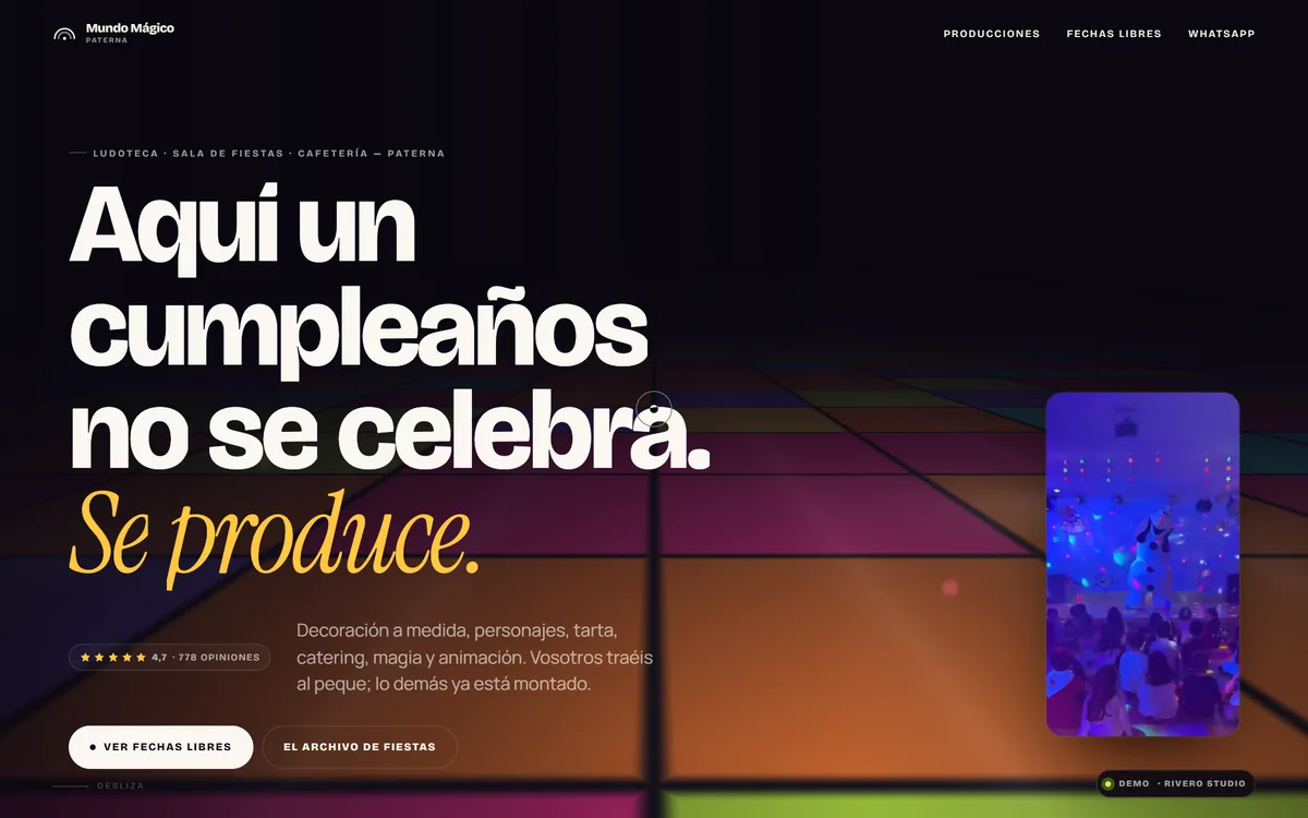 Mundo Mágico: Ludoteca y sala de fiestas · Paterna
