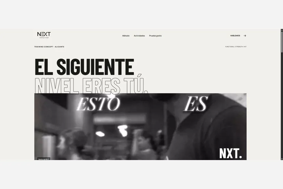 NEXT: Training Concept · Alicante