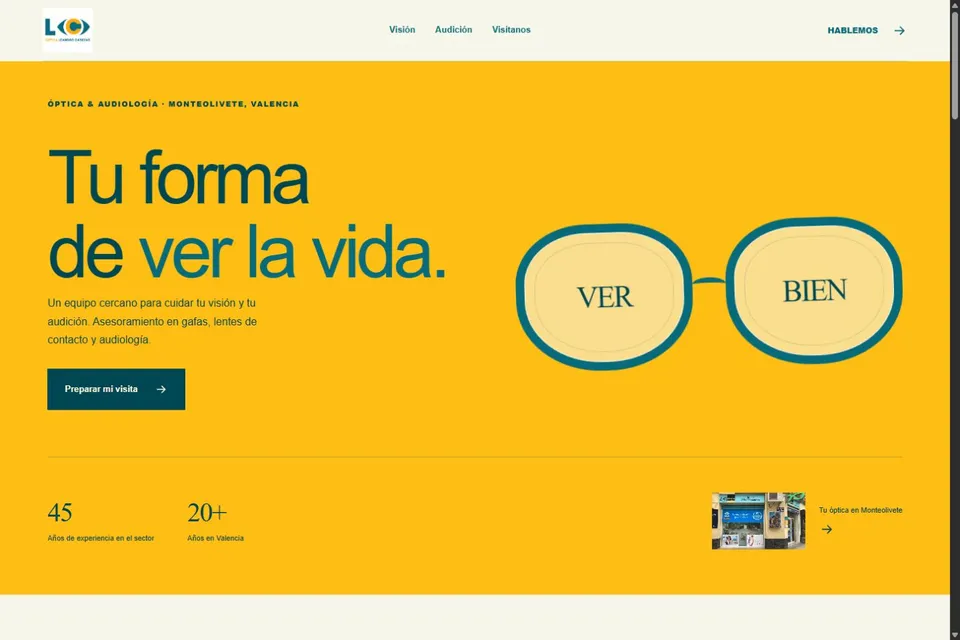LEANDRO CABEZAS: Óptica & audiología · Monteolivete, Valencia