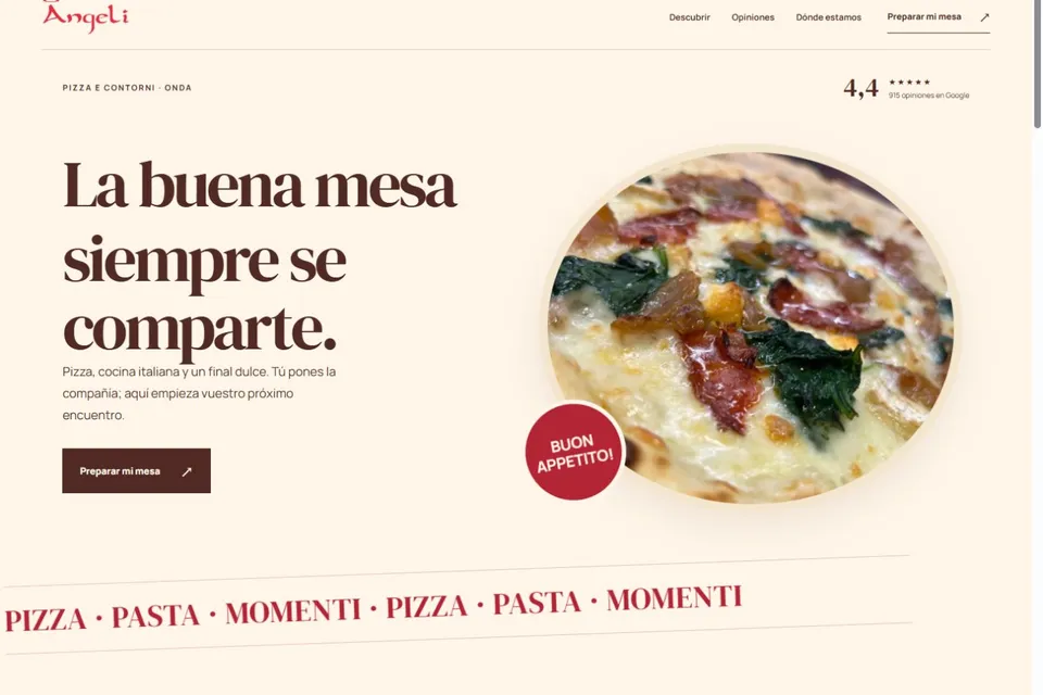 Angeli: Hostelería · Onda