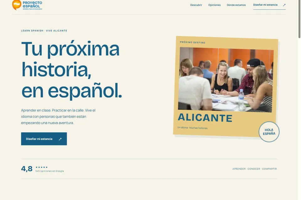 Proyecto Español: Academias, idiomas y refuerzo · Alicante