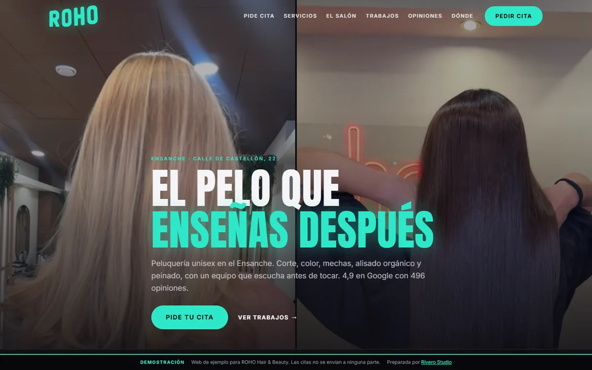 ROHO Hair & Beauty: Peluquería · Ensanche, València