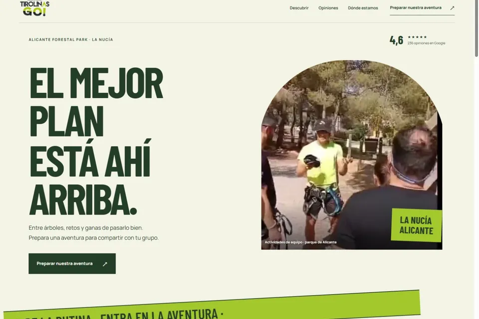 TirolinasGo: Entrenamiento y fitness · Alicante · La Nucía
