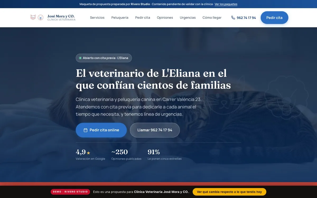 Clínica Veterinaria José Mora: Veterinario · L'Eliana
